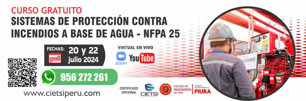 curso en sistemas de protecciOn contra incendios a base de agua   nfpa 25